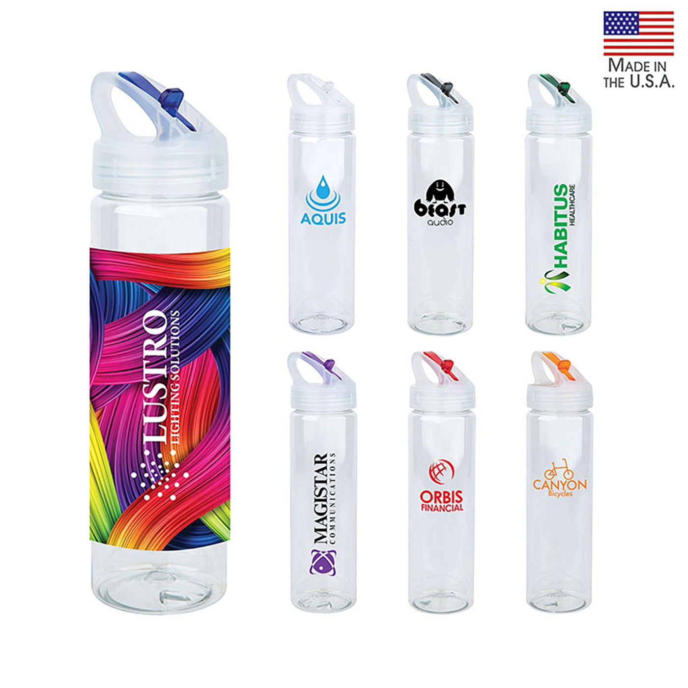 25oz USA-Made PET Water Bottle