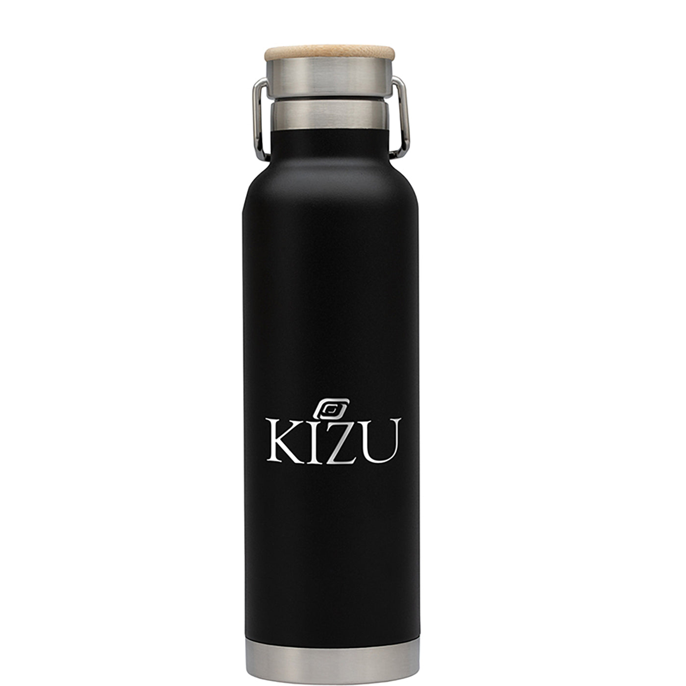 22oz Bamboo-Top Vacuum Steel Bottle - KW2515B