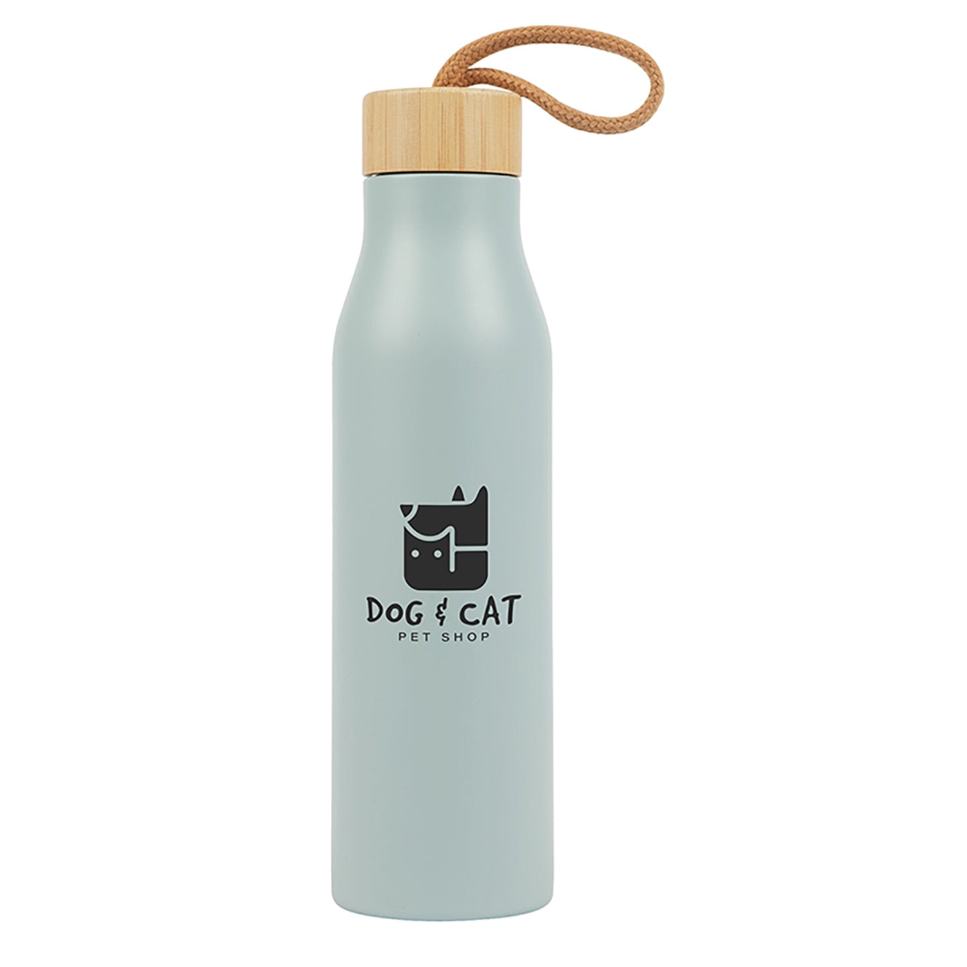 25oz Recycled Stainless Steel Water Bottle with Bamboo Lid - KW2525L