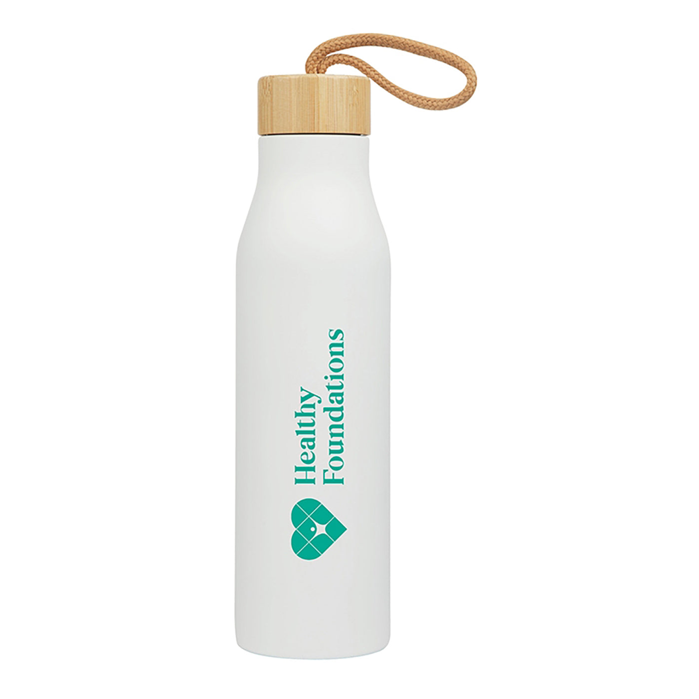25oz Recycled Stainless Steel Water Bottle with Bamboo Lid - KW2525W