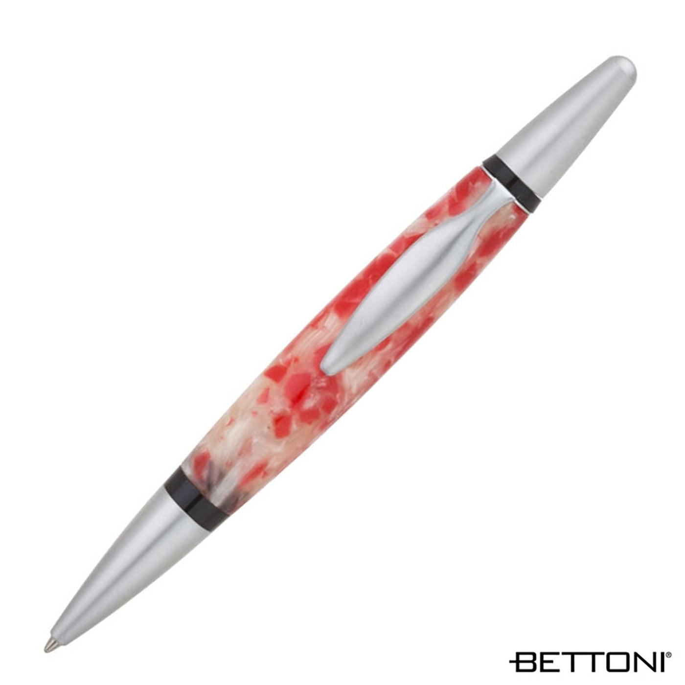 Resin Barrel Brass Trim Ballpoint Pen - LM6600R