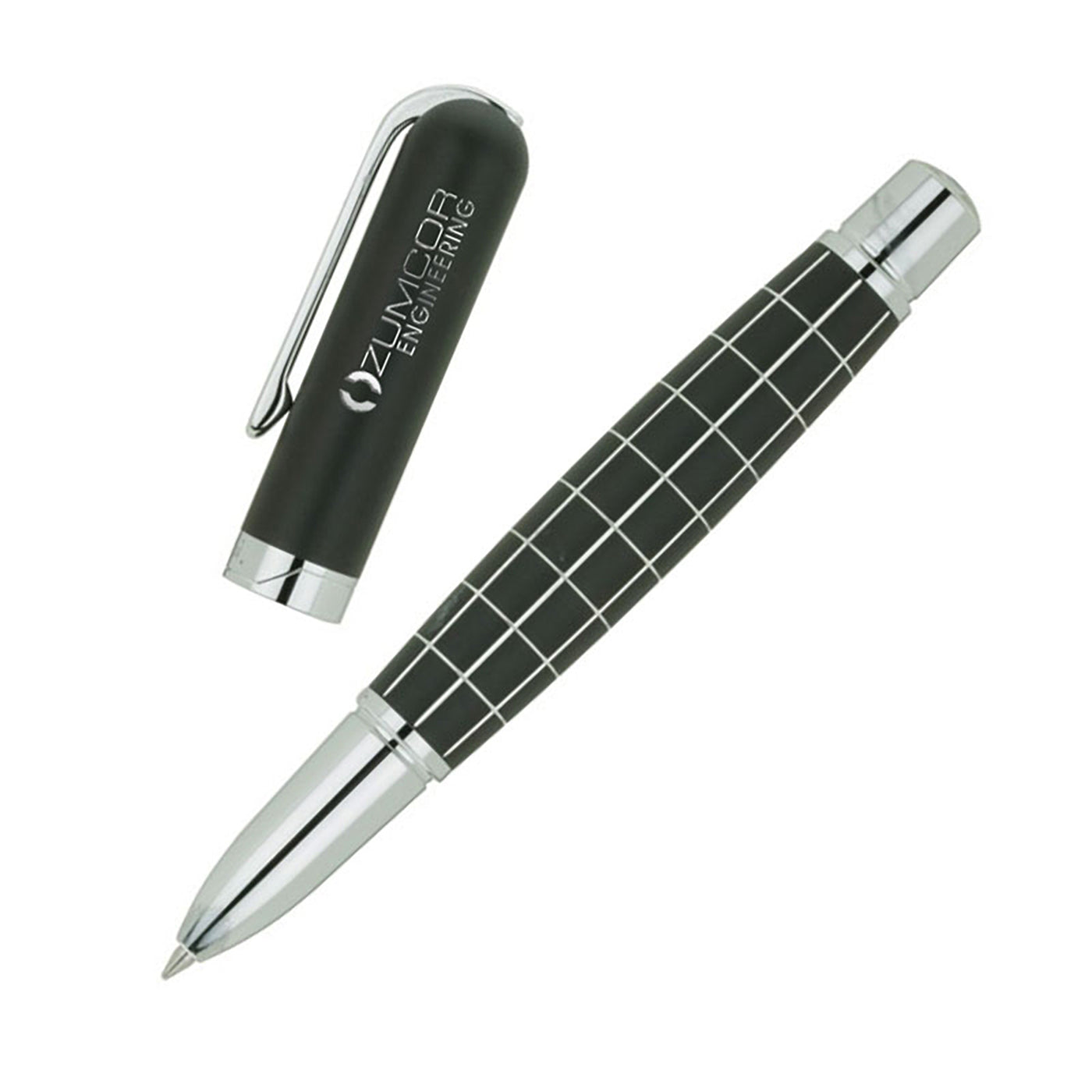 Anodized Aluminum Etched Rollerball Pen - LS3550B