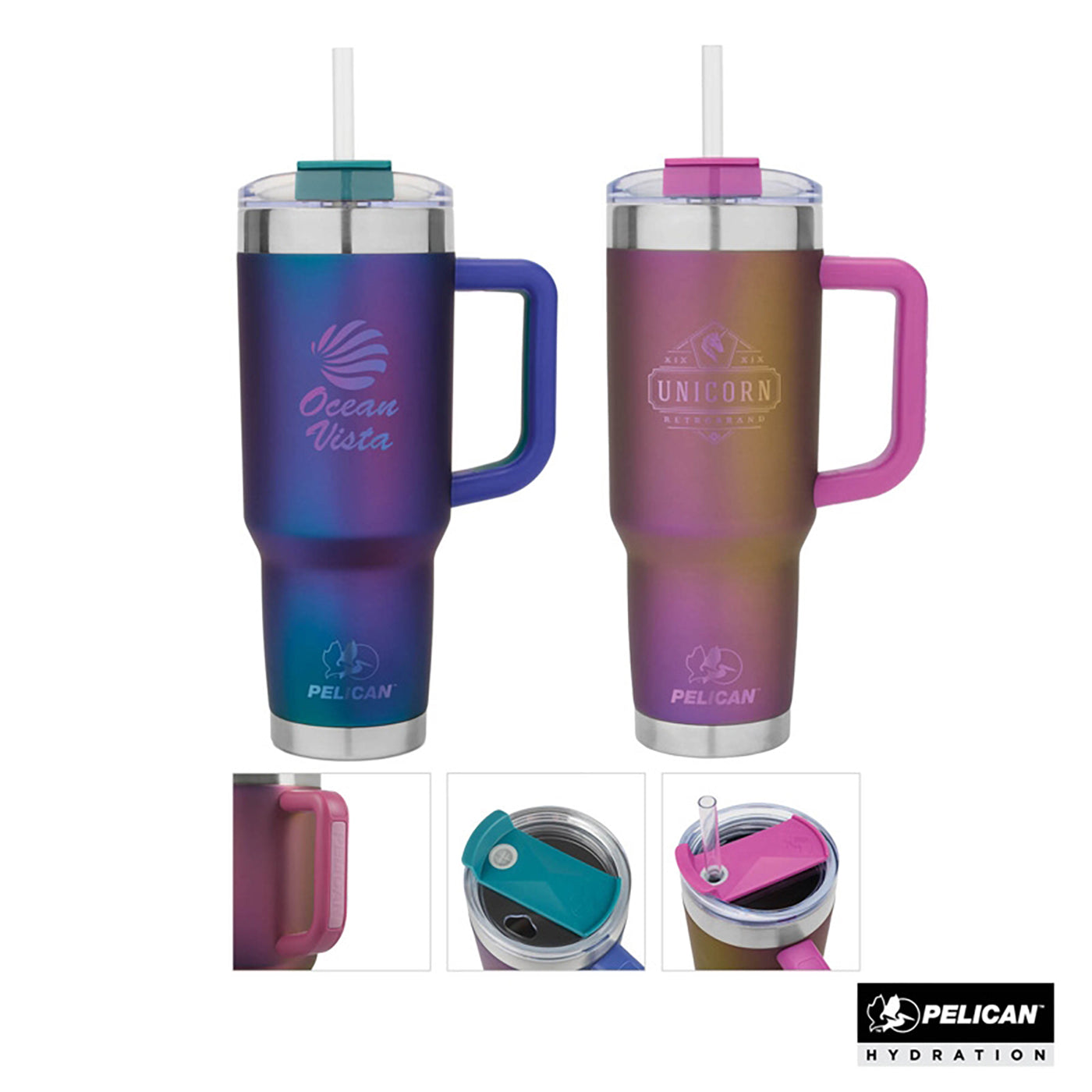 40 oz. Double Wall Stainless Steel Travel Tumbler - Shimmer Collection