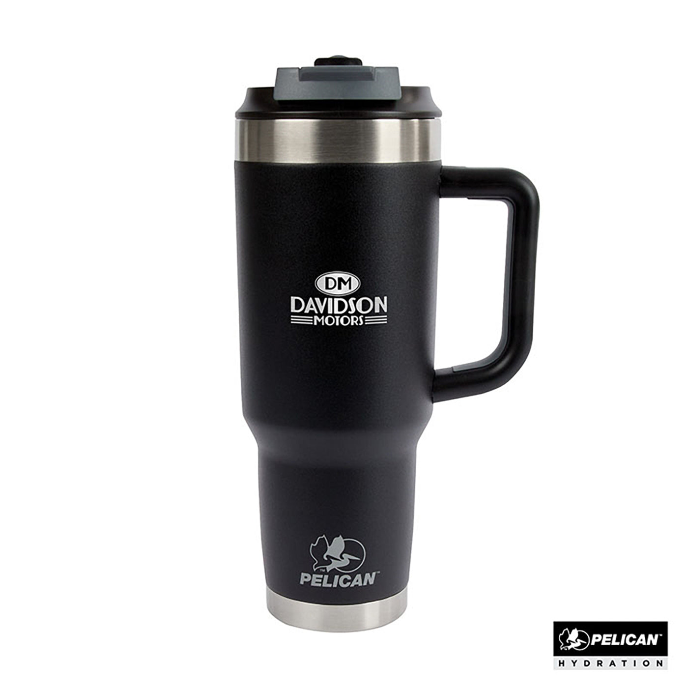 40 oz. Dual Lid, Recycled Double Wall Stainless Steel Travel Tumbler - PL1013B