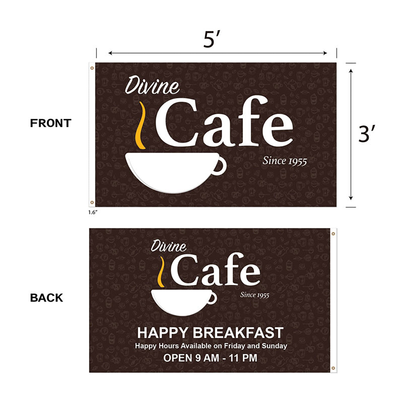 3'x5' Double-Sided 100D Polyester Flag