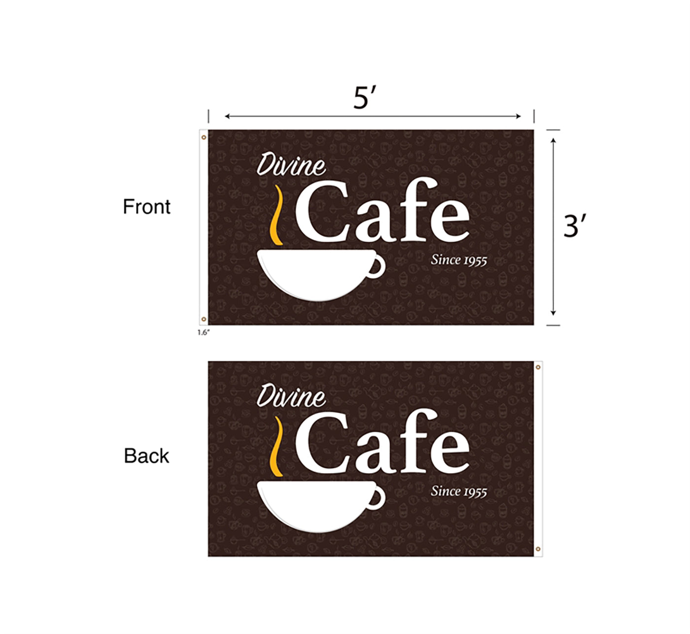 3'x5' Double-Sided 100D Polyester Flag - TS3504