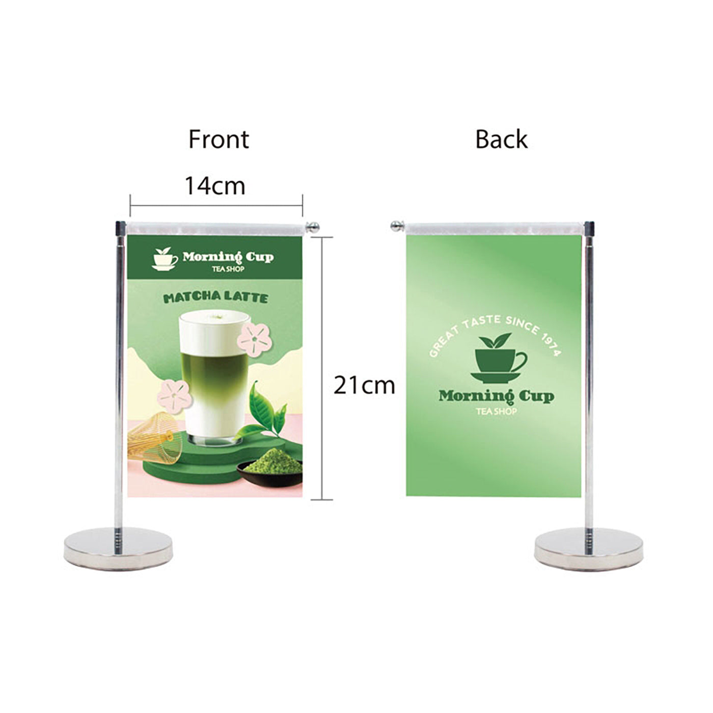 Tabletop Vertical Flag - Double Sided - TS3508
