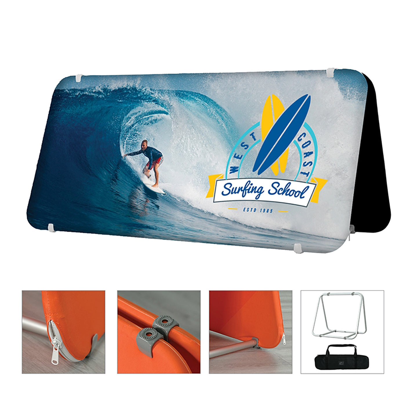 78" x 37" Polyester A-Frame Display Sign - TS6011