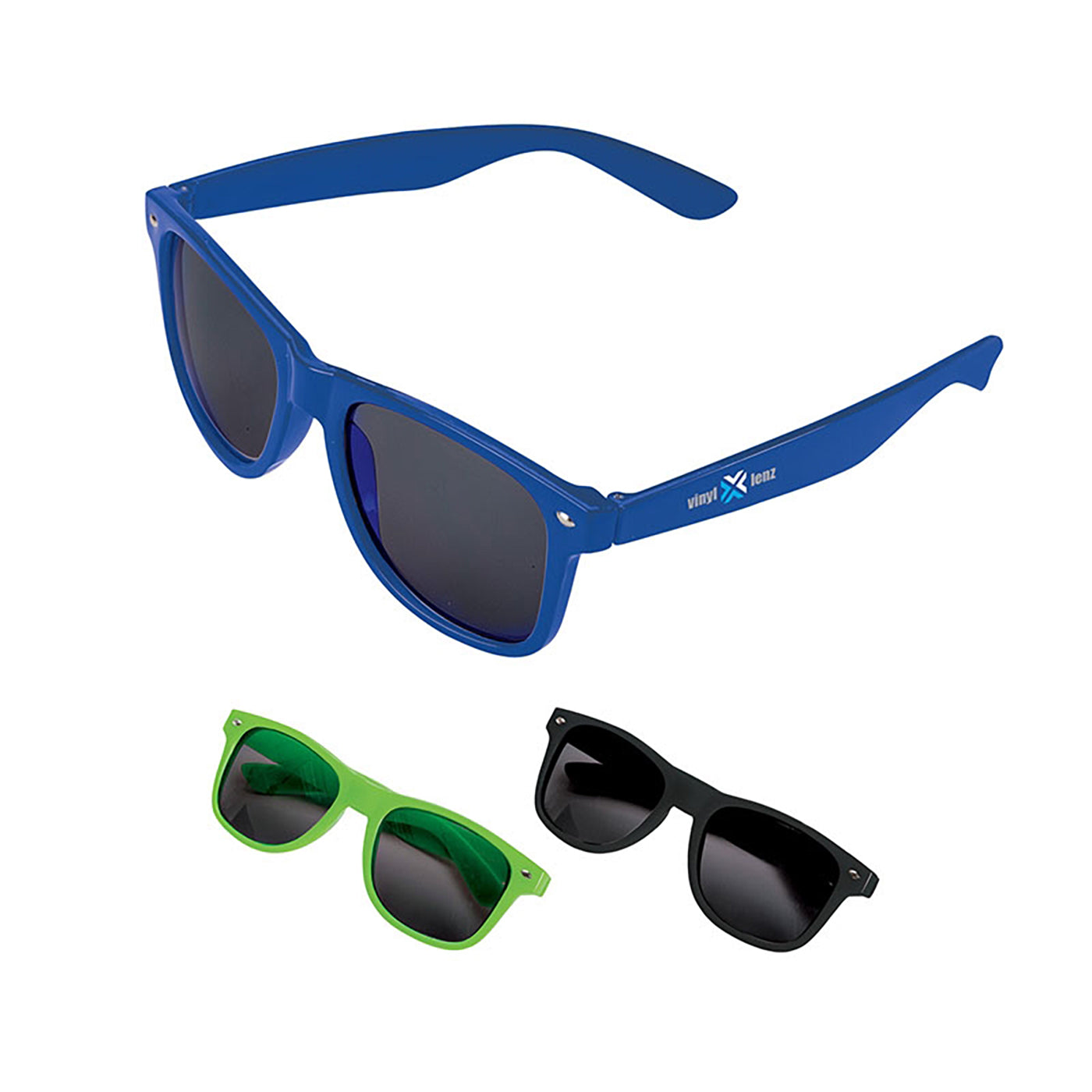 Metal-Trim Plastic Sunglasses