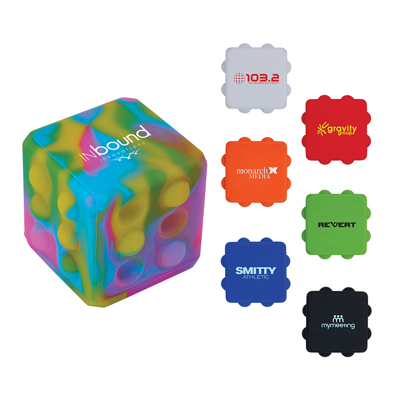 Silicone Cube Push Pop Fidget