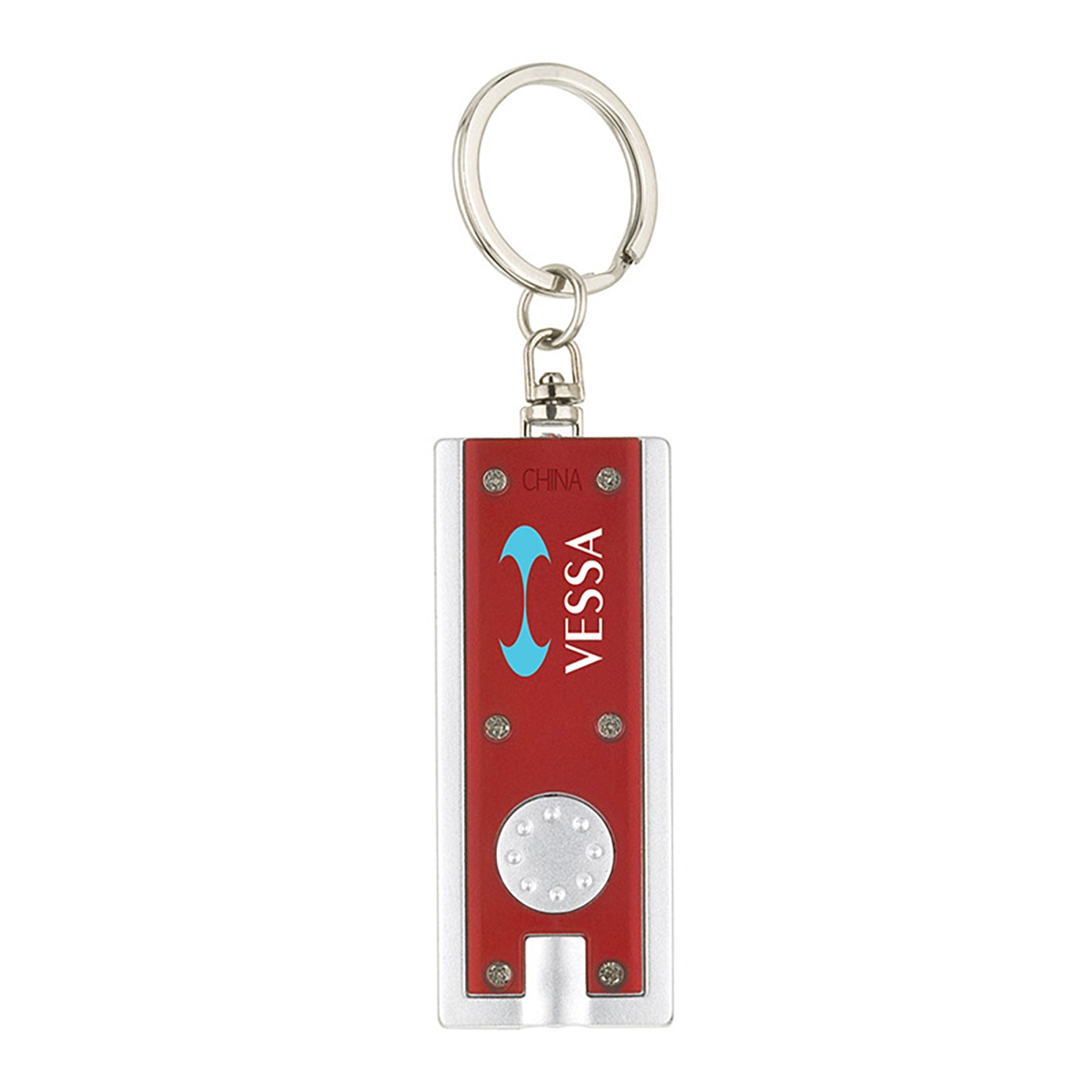 LED Push-Button Keychain Flashlight - VK3006R