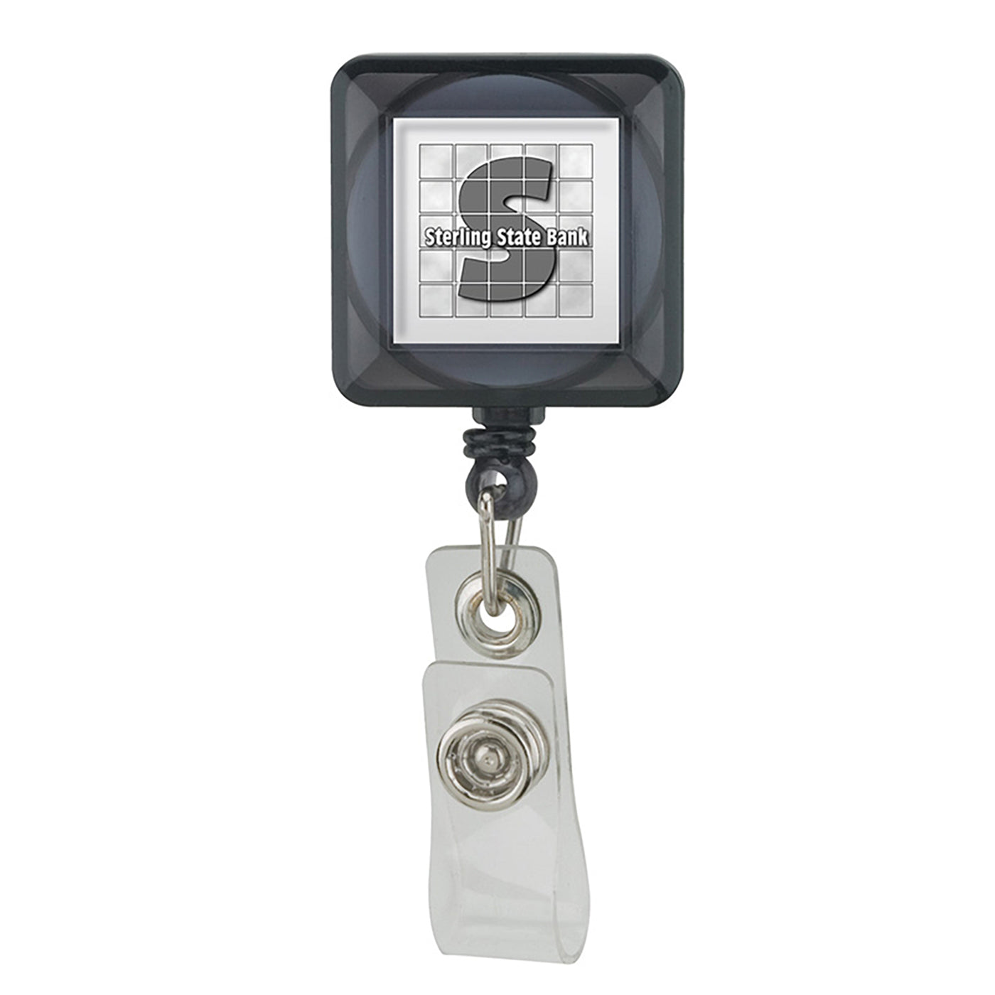 Square Retractable Badge Holder - VL3120B