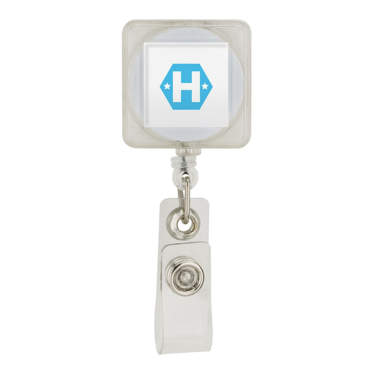 Square Retractable Badge Holder - VL3120C