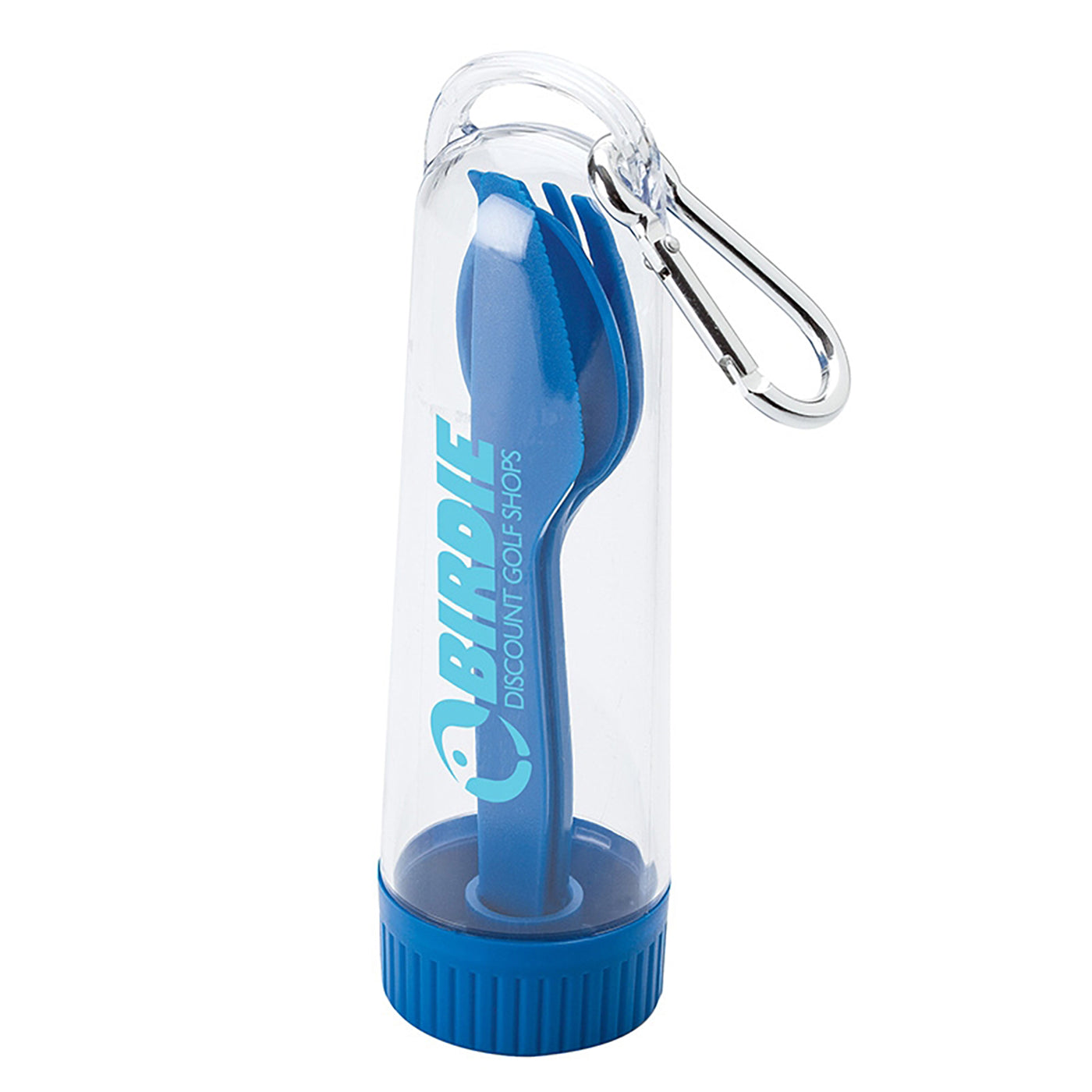 ABS Plastic Cutlery Set with Carabiner - VR3101N