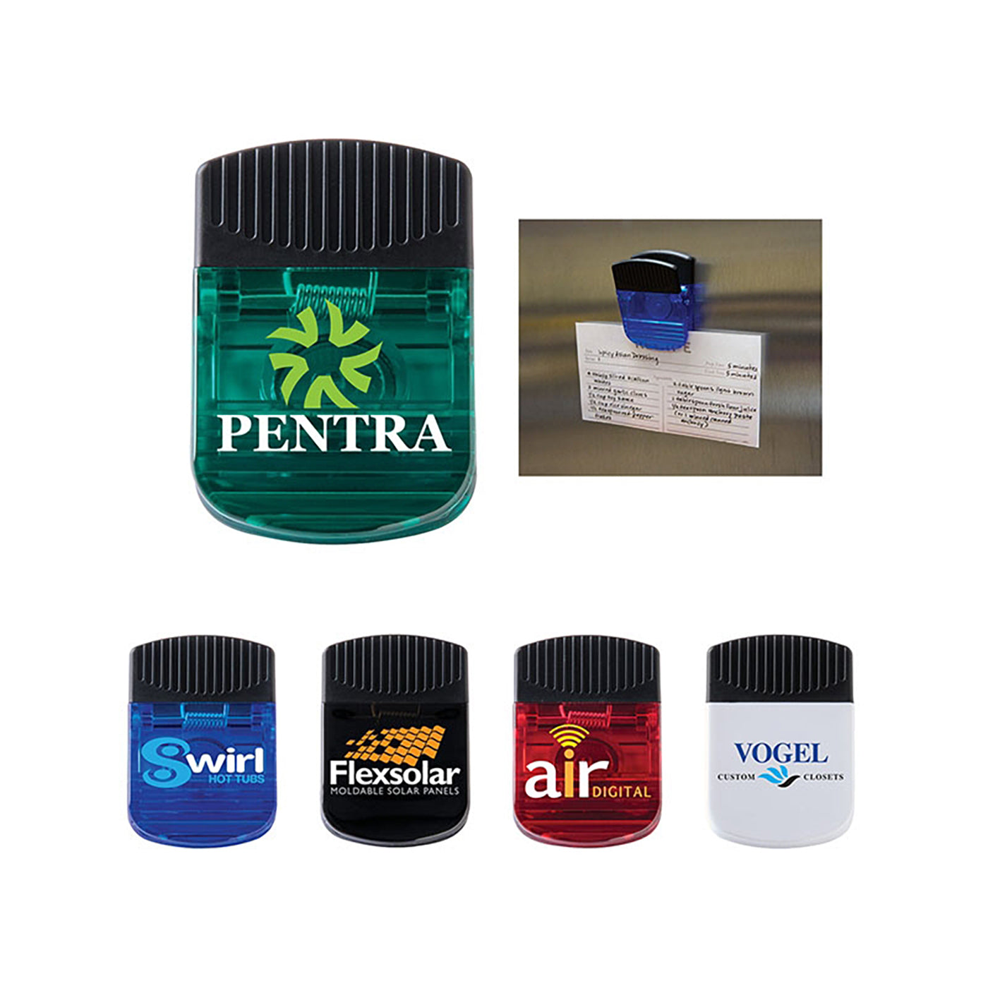 Spring-Loaded Magnetic Memo Clip