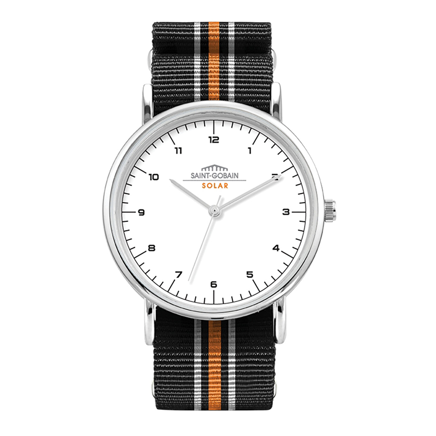 38mm Stainless Steel NATO Strap Watch