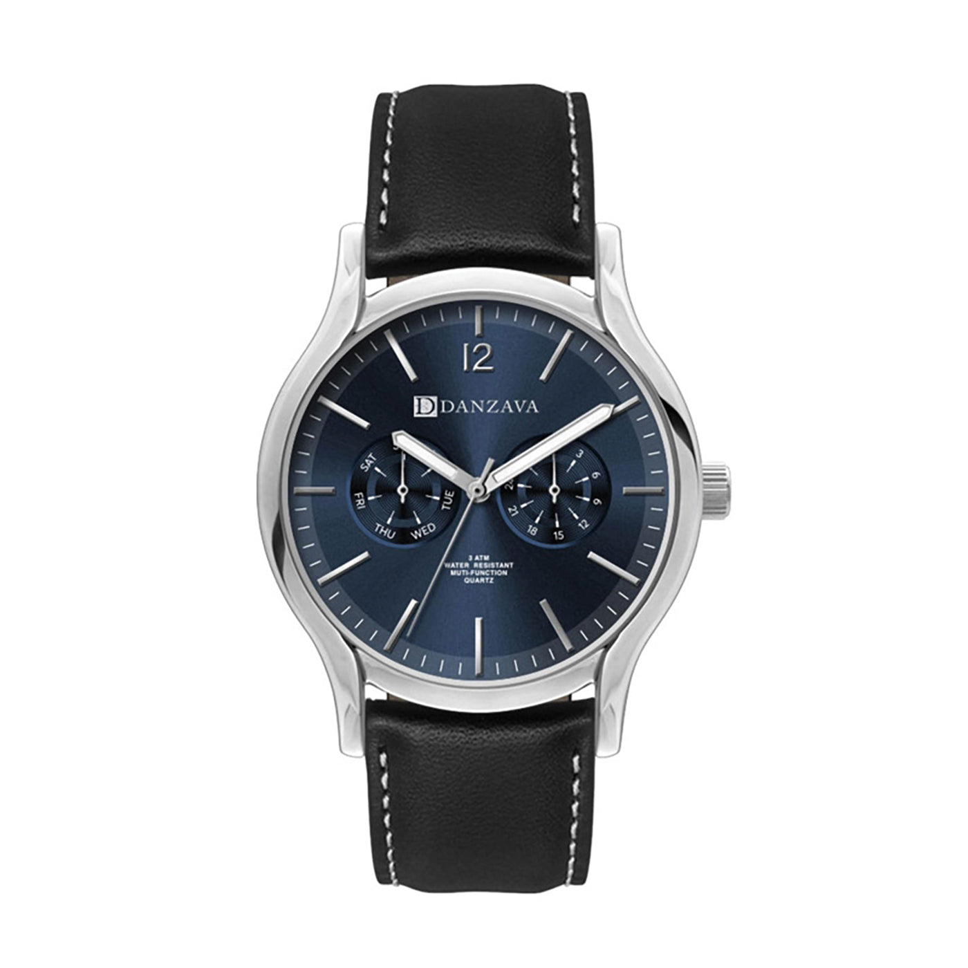 39mm Multifunction Silver Watch