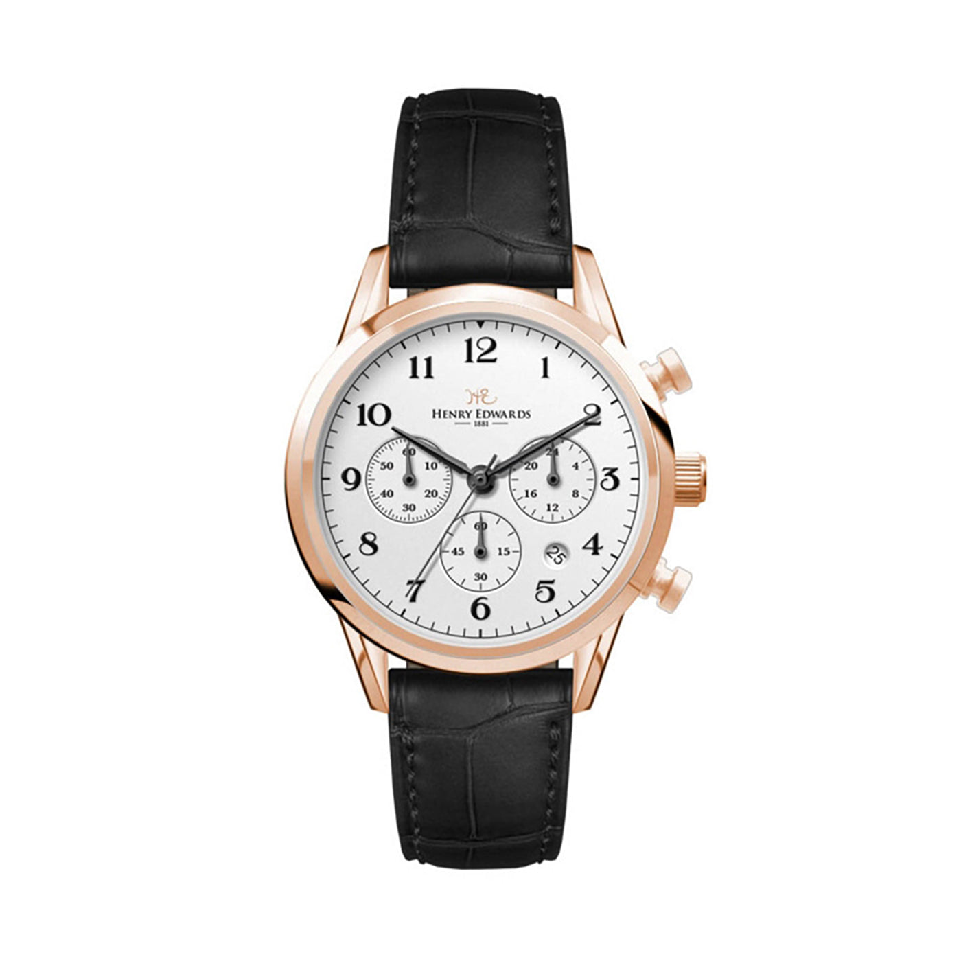34mm Rose Gold Chronograph Watch
