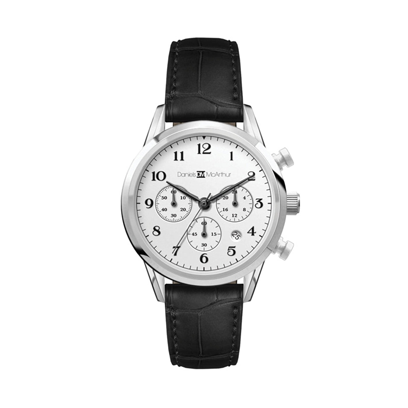 34mm Silver Chronograph Watch - WC3045