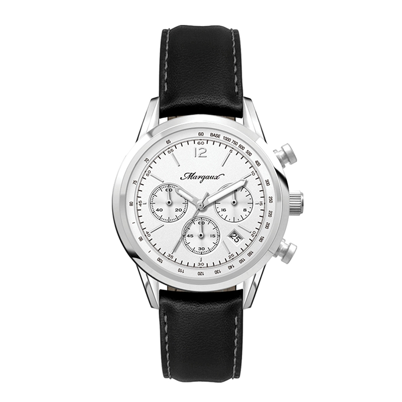 34mm Chronograph Watch White Dial - WC3065