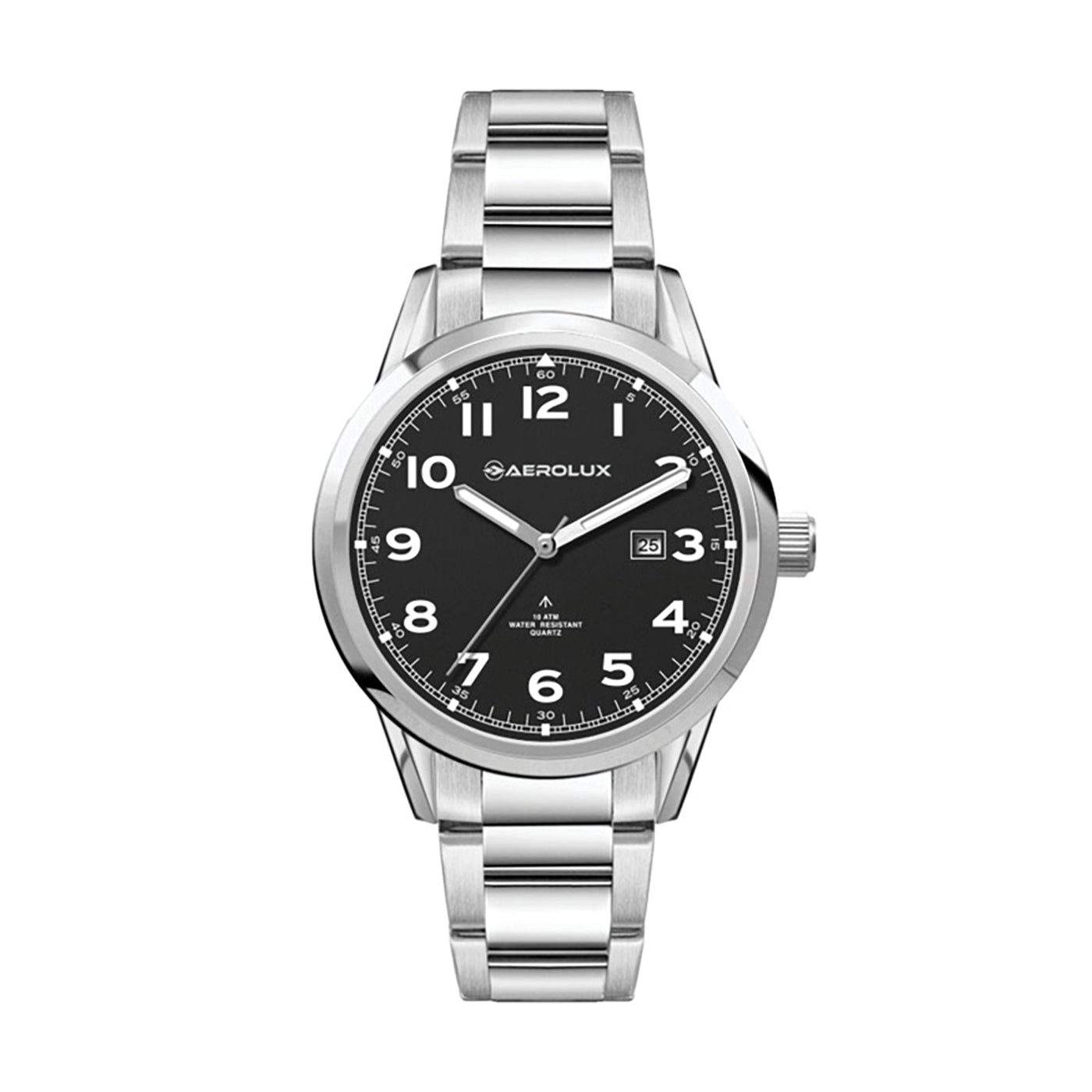 34mm Stainless Steel Japanese Movement Watch