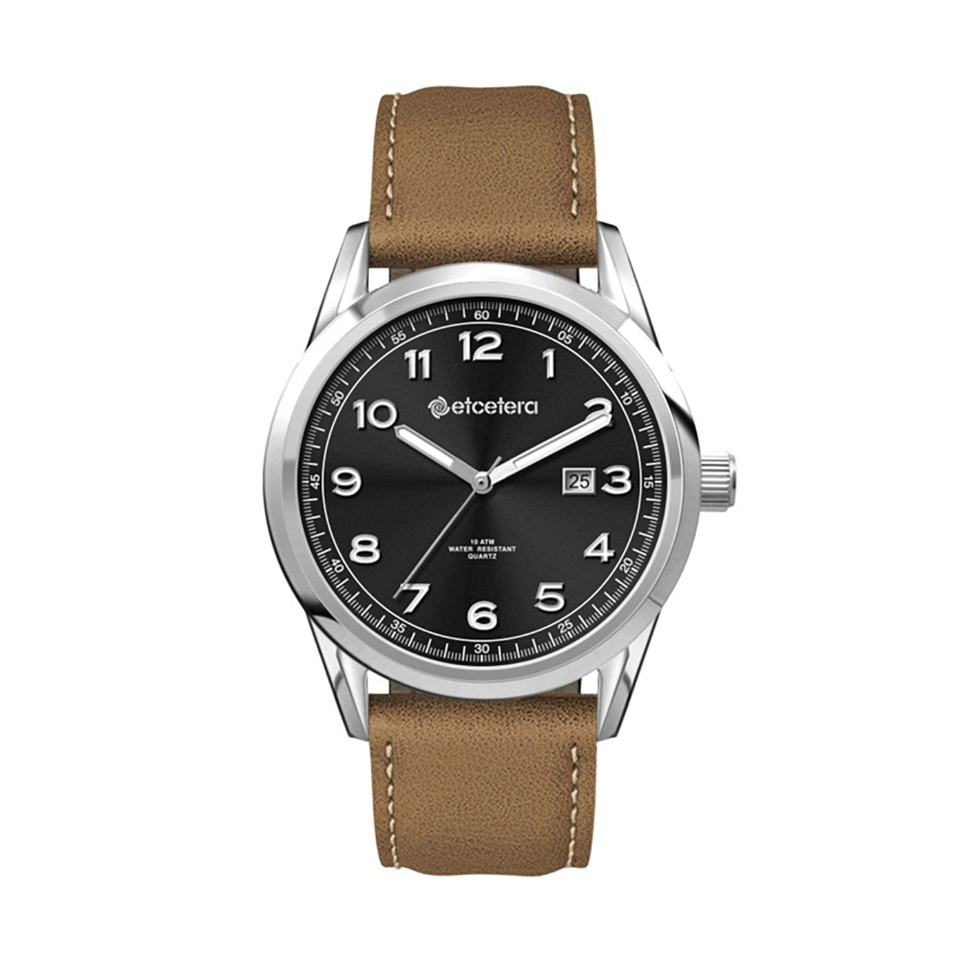 42mm Stainless Steel Watch Tan Leather - WC3162