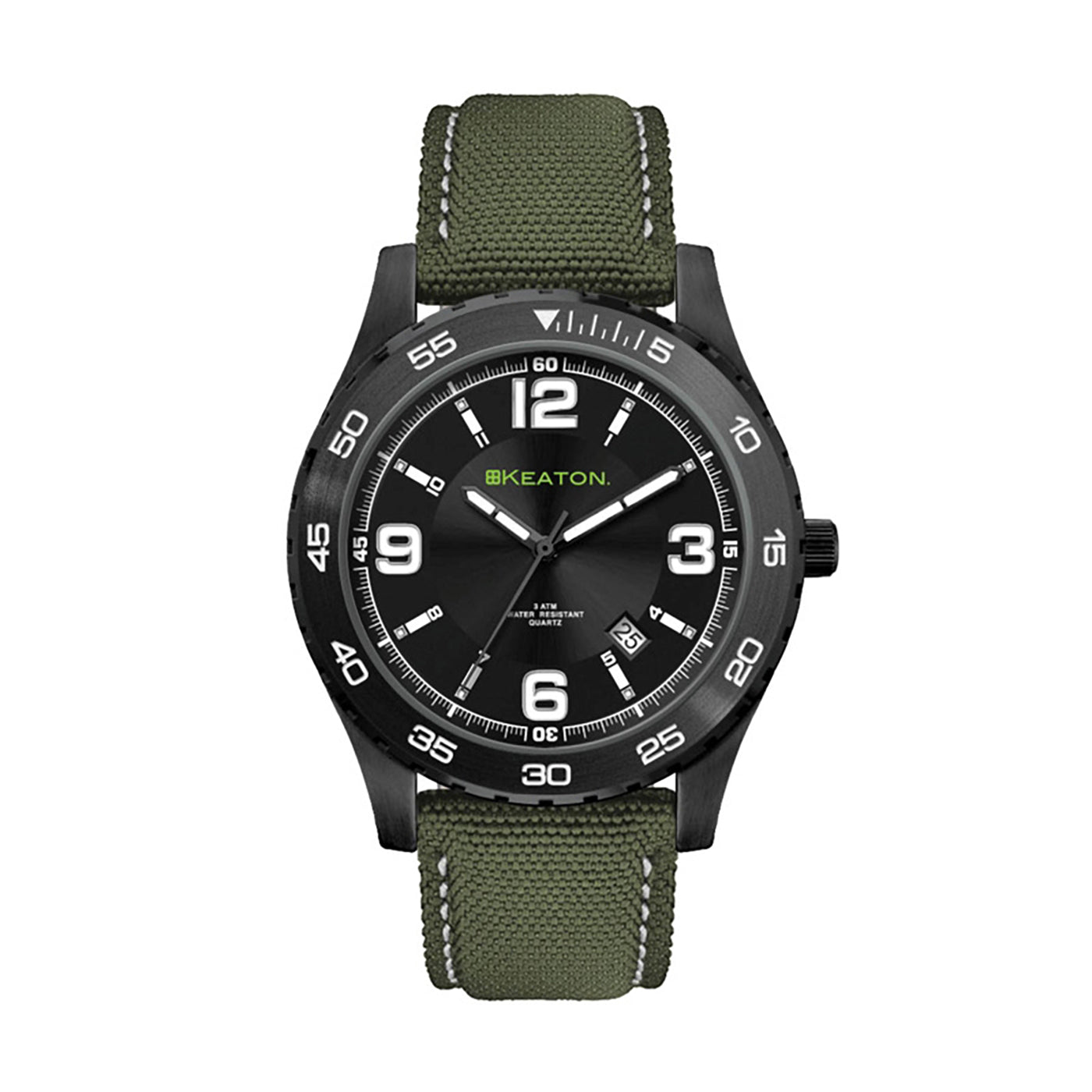 42mm Matte Black Watch with Canvas Strap - WC4107