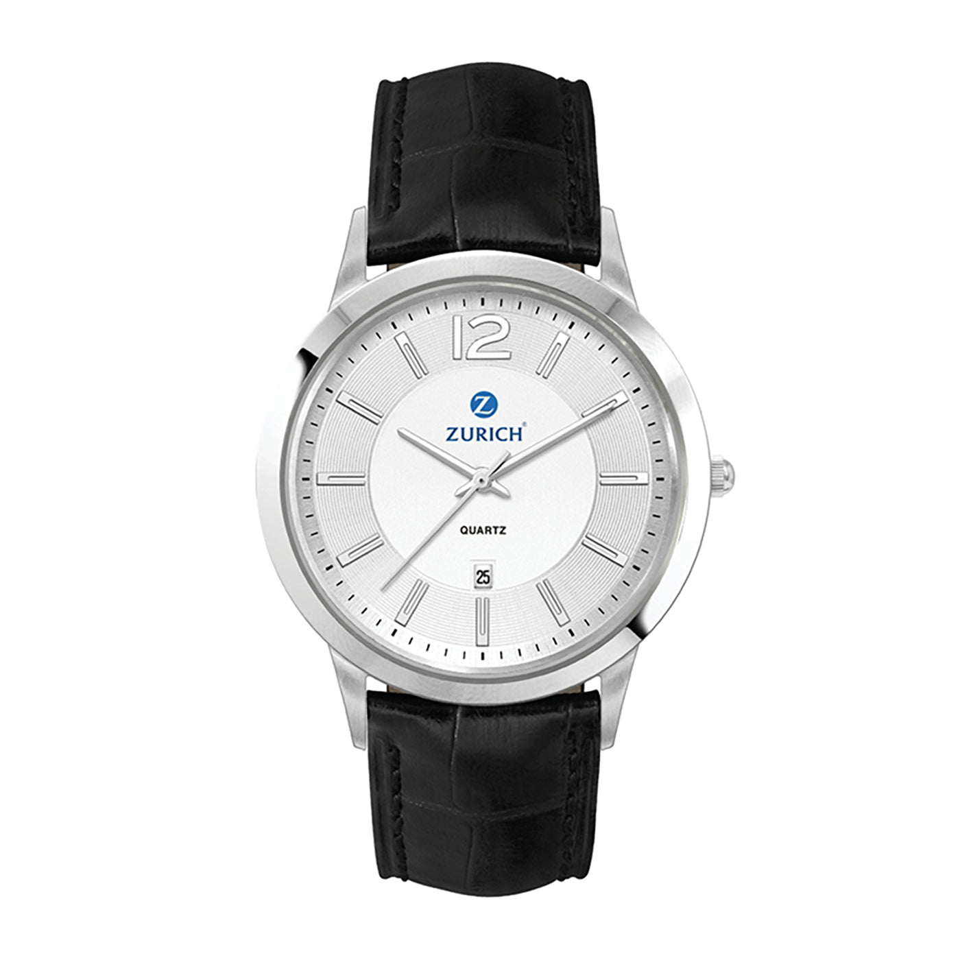 43mm Silver Steel Watch