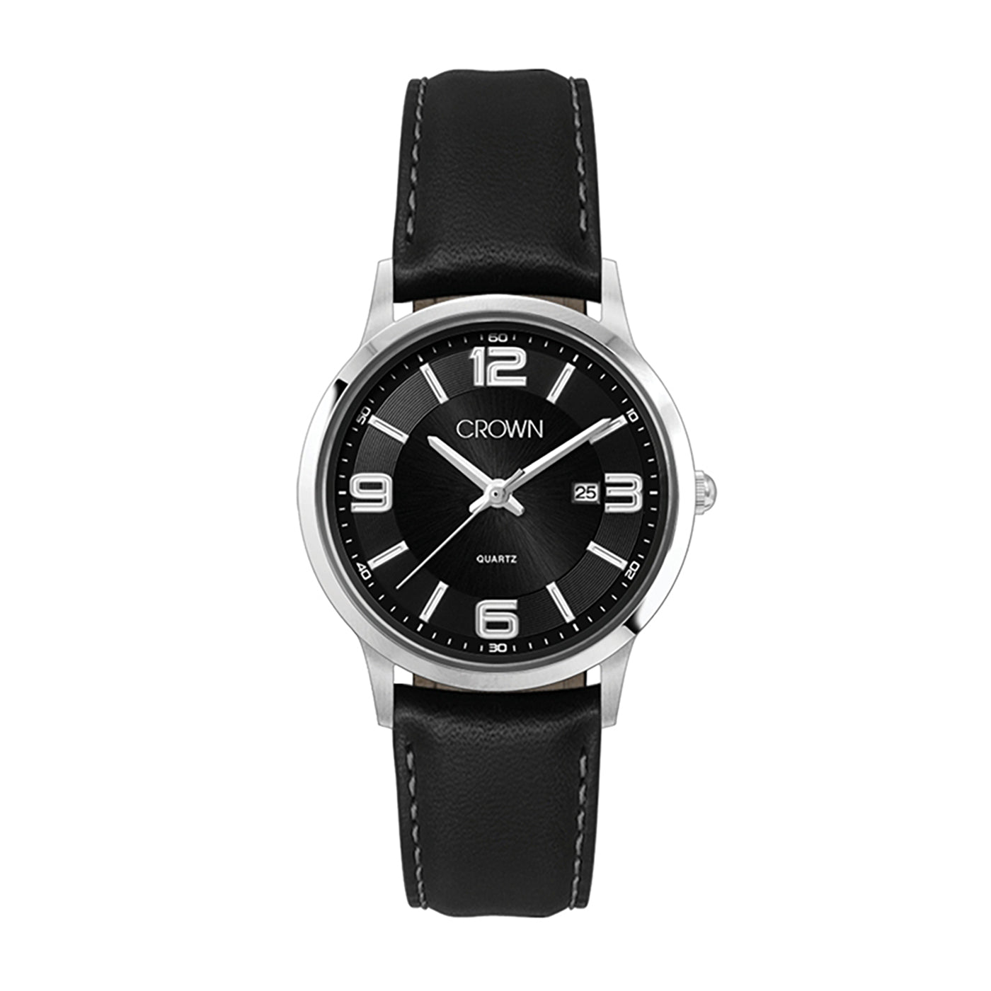 22mm Steel Watch Black Dial - WC4217