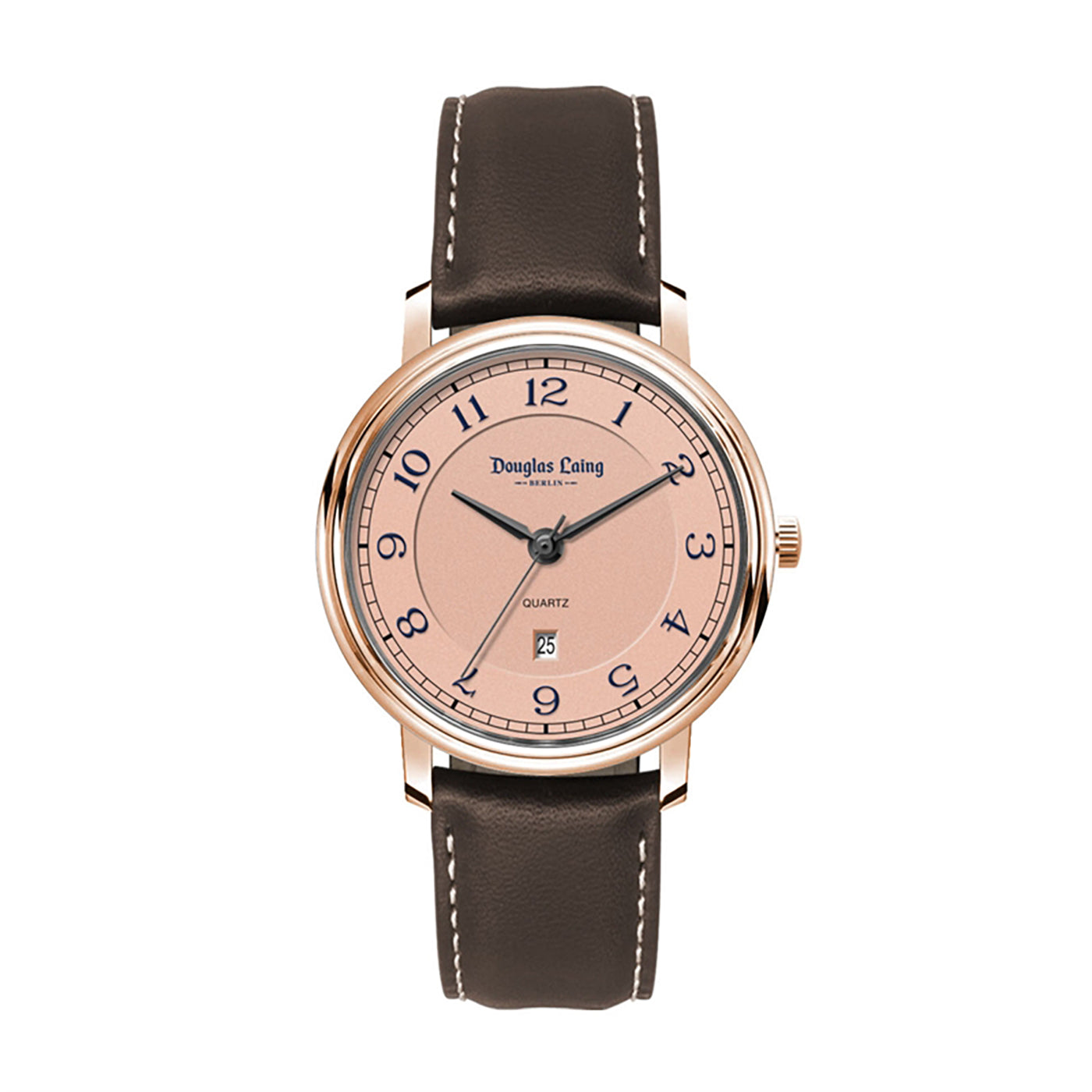 32mm Rose Gold Leather Watch - WC4317