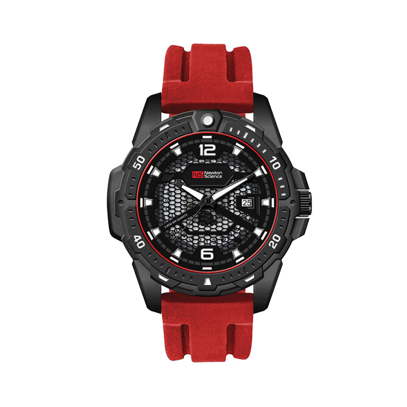 45mm Brushed Black Metal Watch