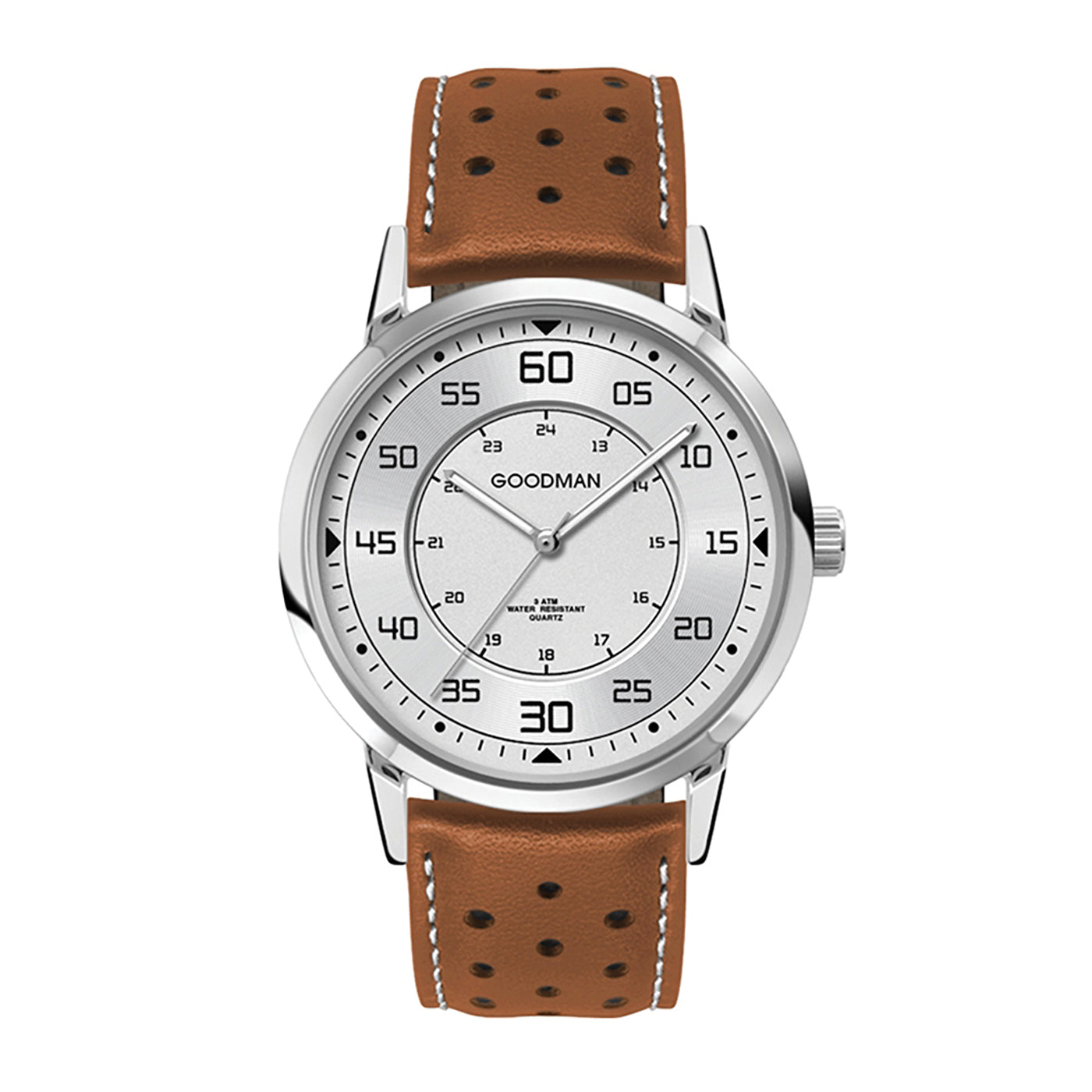 42mm Brushed Alloy Japanese Watch