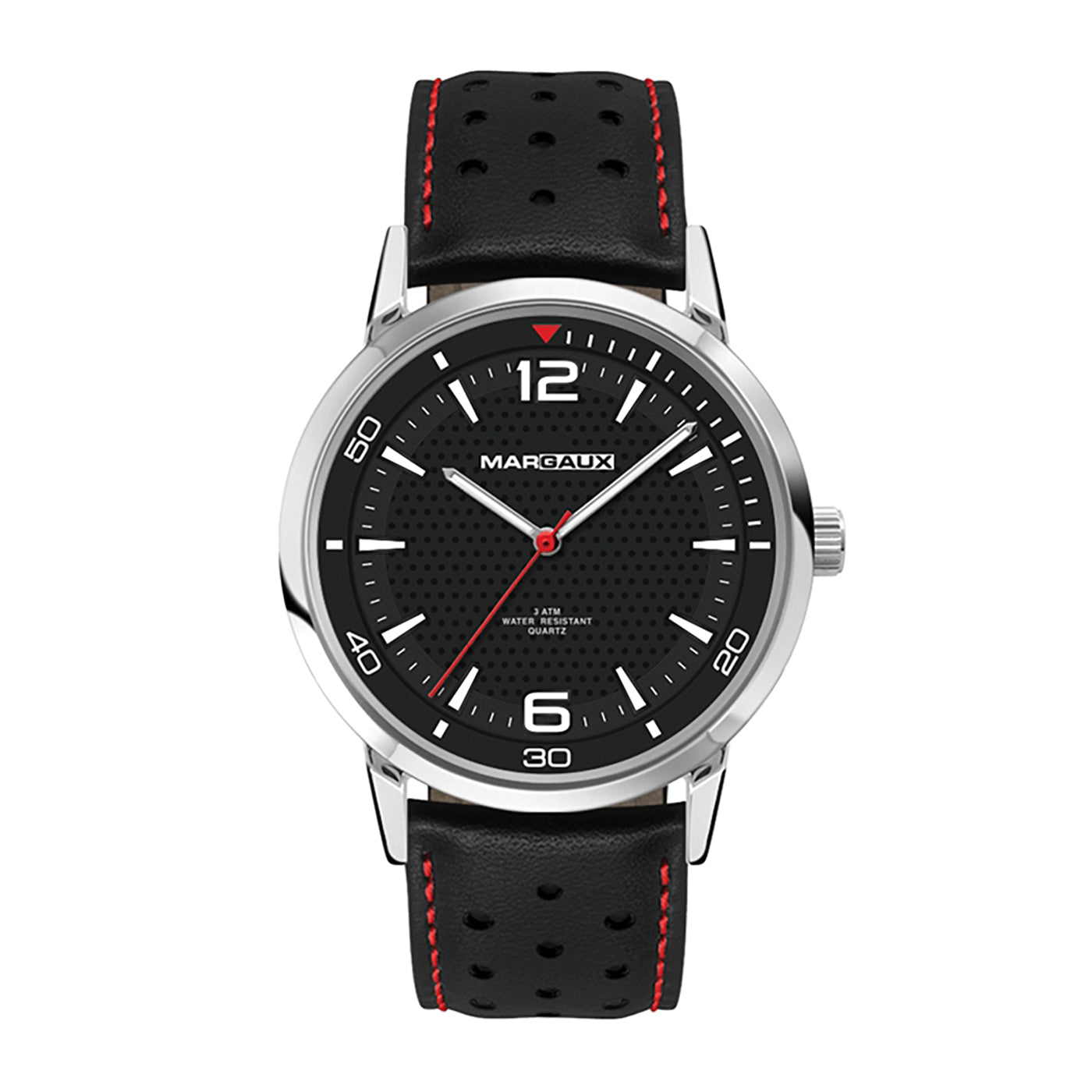 42mm Stainless Steel Black Dial Watch - WC8154