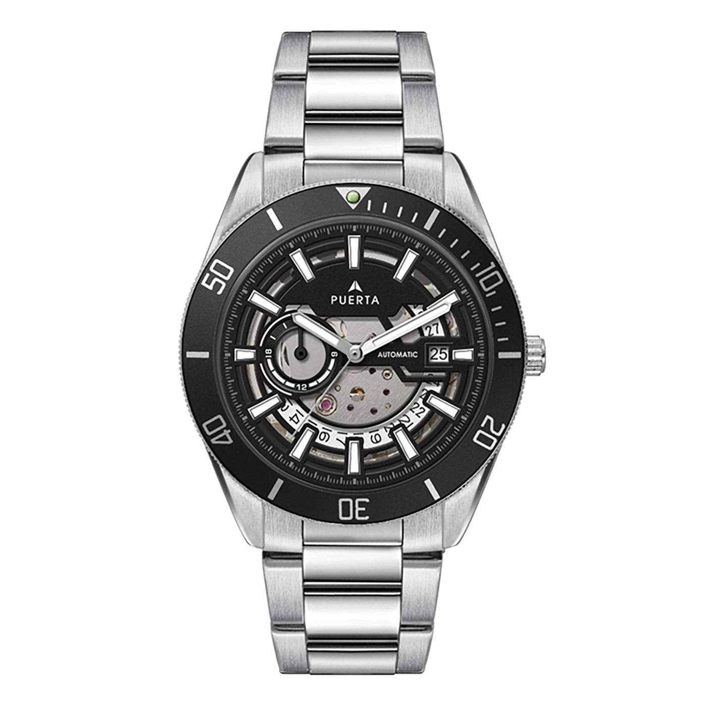 42mm Automatic Steel Watch Open Heart Dial - WC8240