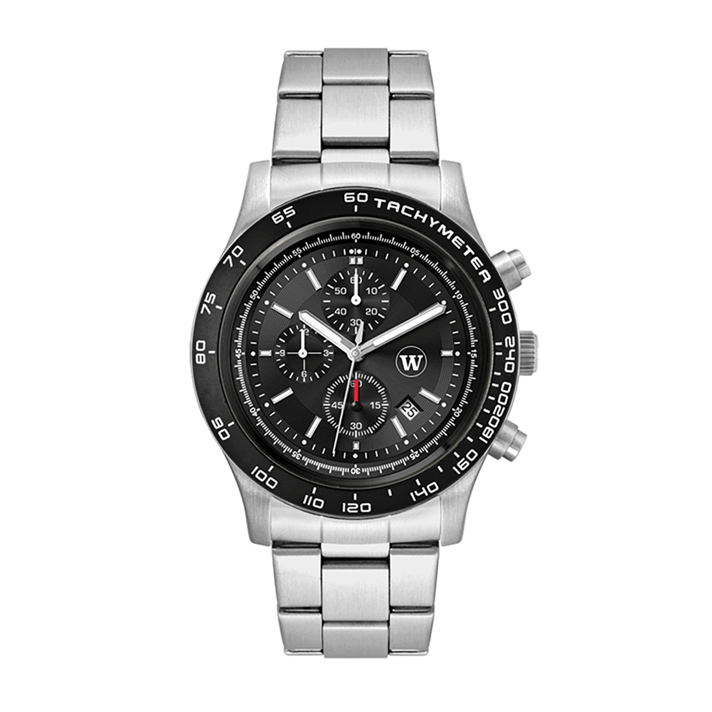 44mm Chronograph Steel Bracelet Watch