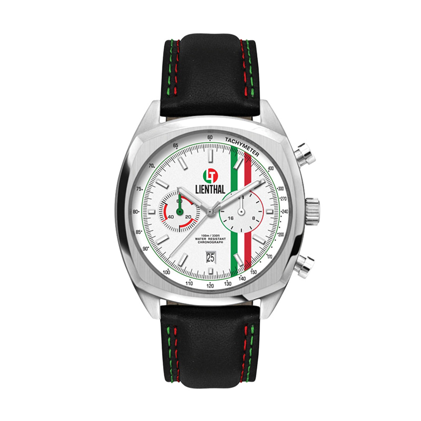 42mm Stainless Steel Chronograph Watch