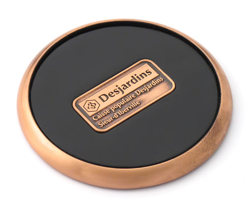 Die Cast Metal Emblem Coasters