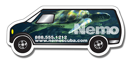 Magnet Large Van Shape 25 Mil.