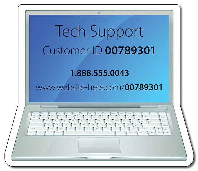Magnet Slim Laptop Shape Magnet 25 Mil.