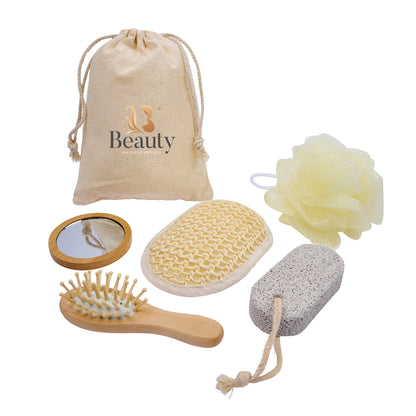 5-Piece Bamboo Spa Kit