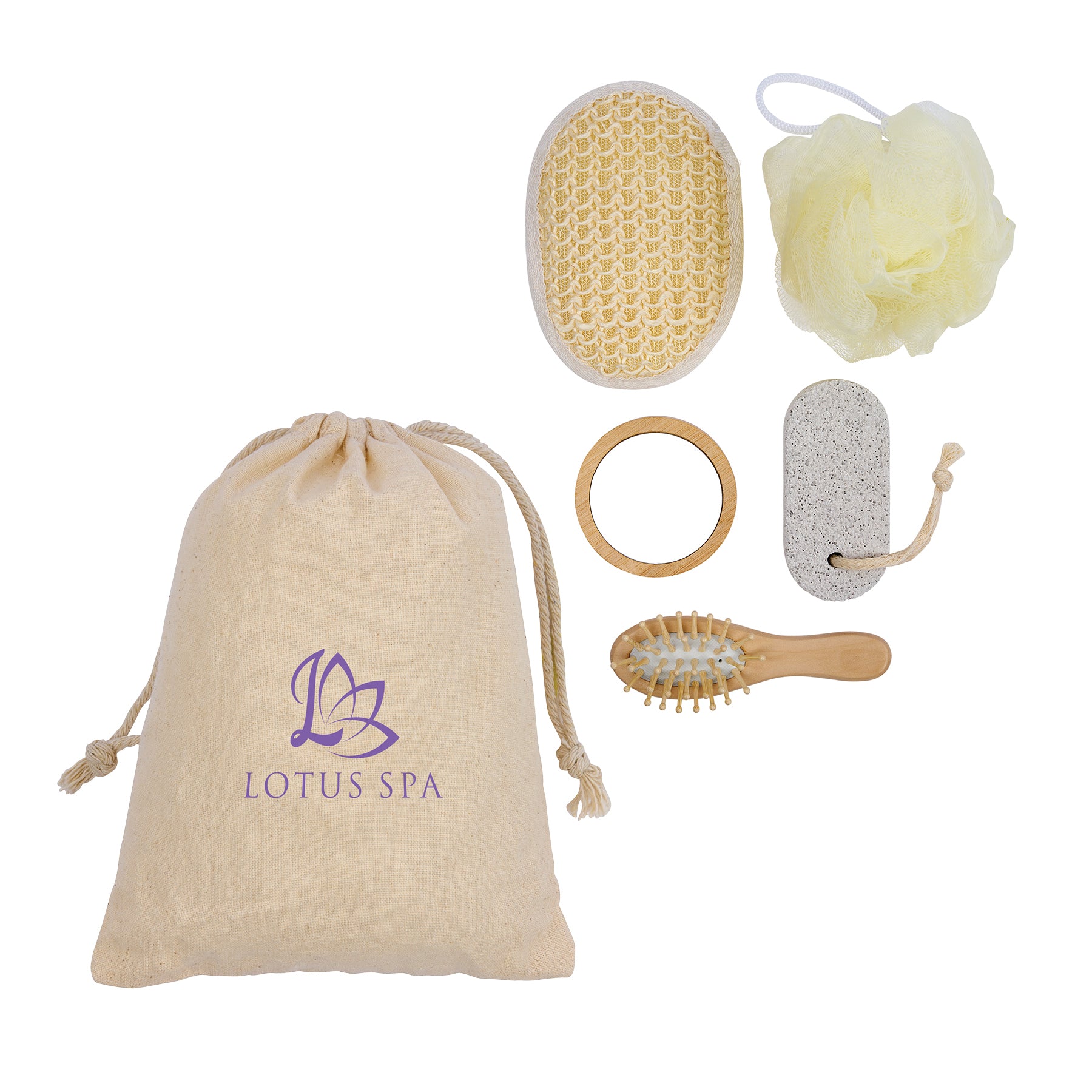 5-Piece Bamboo Spa Kit