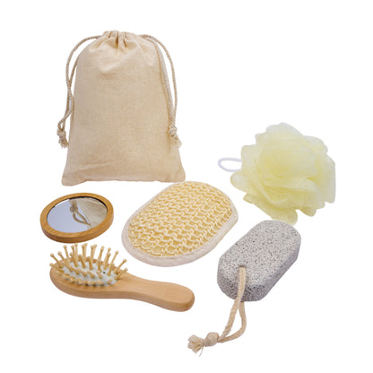 5-Piece Bamboo Spa Kit