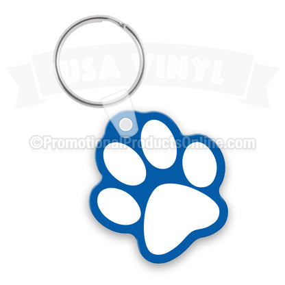 Paw Print Vinyl Keychain PP13082