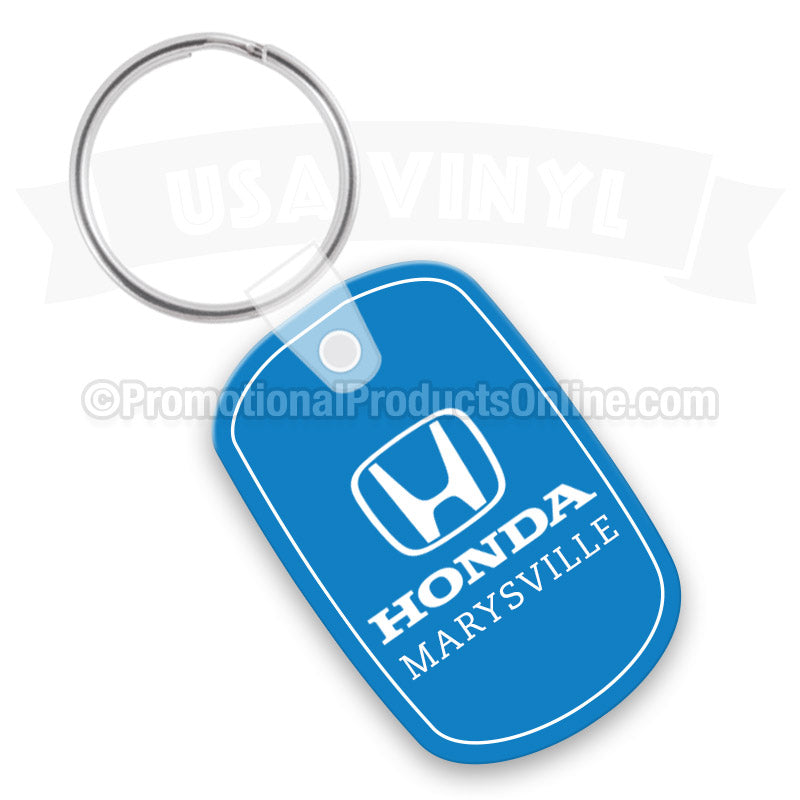 Rounded Rectangle Vinyl Keychain PP6000