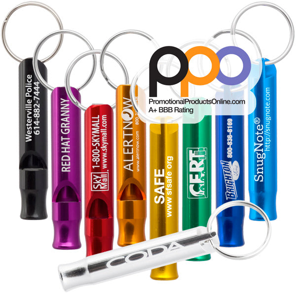 Bobby Safety Whistle Keychains