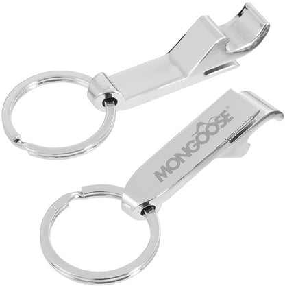Silver Metal Bottle Opener Keychains