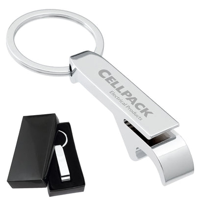 Silver Metal Bottle Opener Keychains