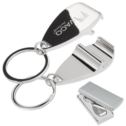 Polished Teardrop Bottle Opener Keychains