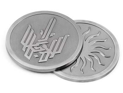 Antiqued Classic Cast Metal Coasters