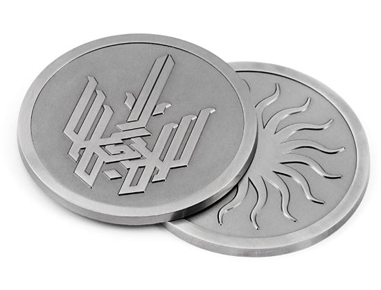 Antiqued Classic Cast Metal Coasters